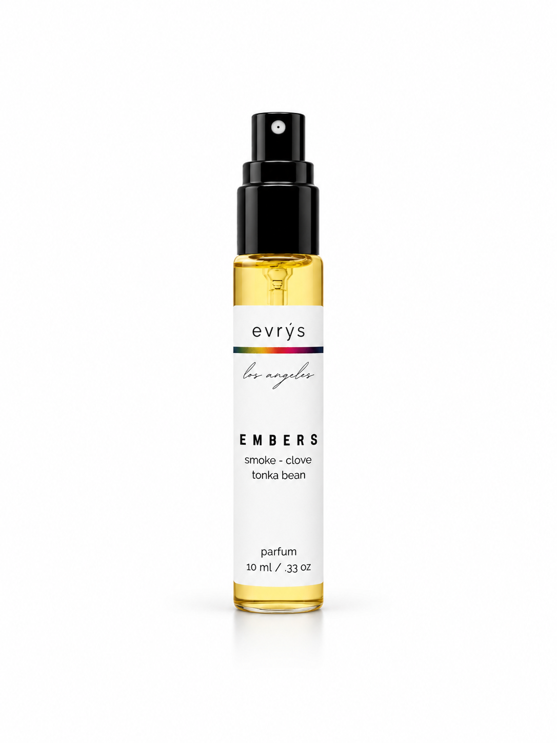evrys Embers perfume bottle on a white background