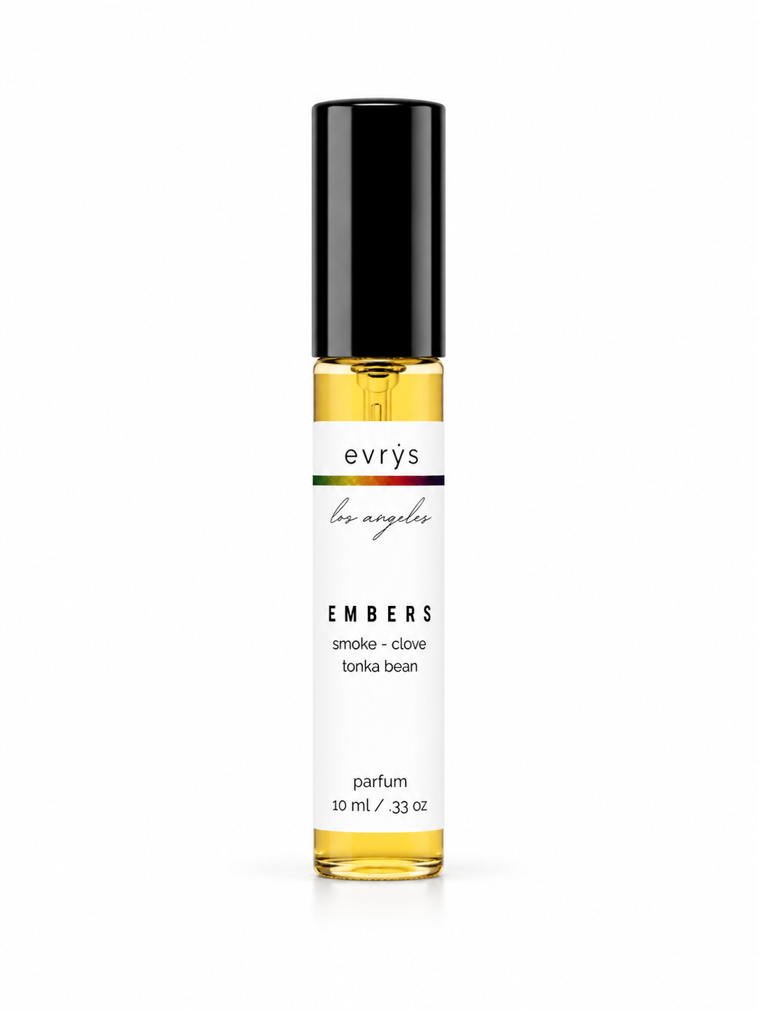 evrys Embers perfume bottle on a white background