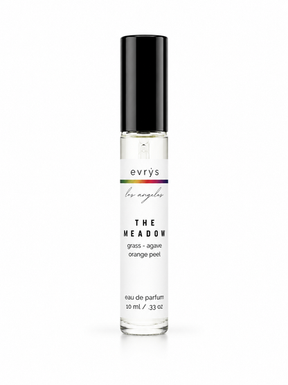 evrys The Meadow eau de parfum bottle on a white background
