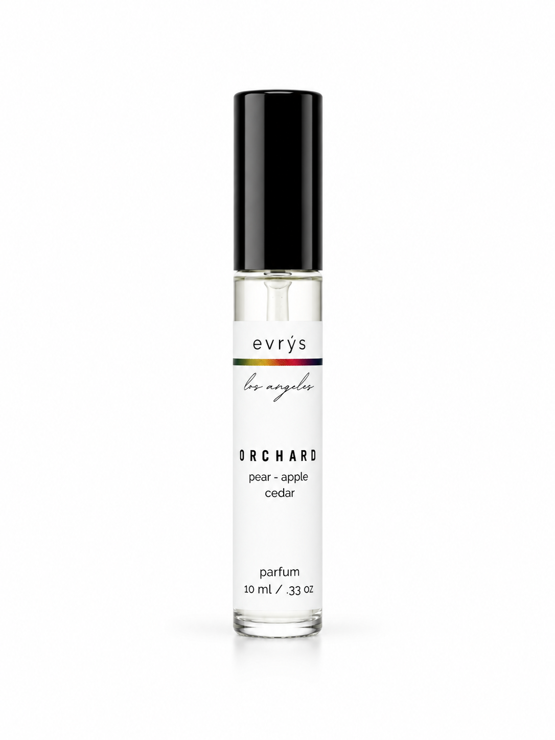 evrys Orchard perfume bottle on a white background