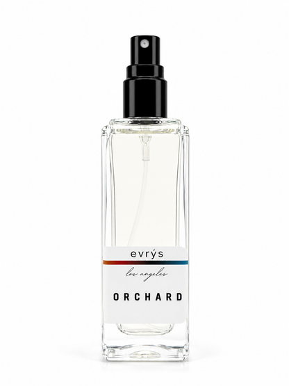 evrys Los Angeles Orchard perfume bottle on a white background