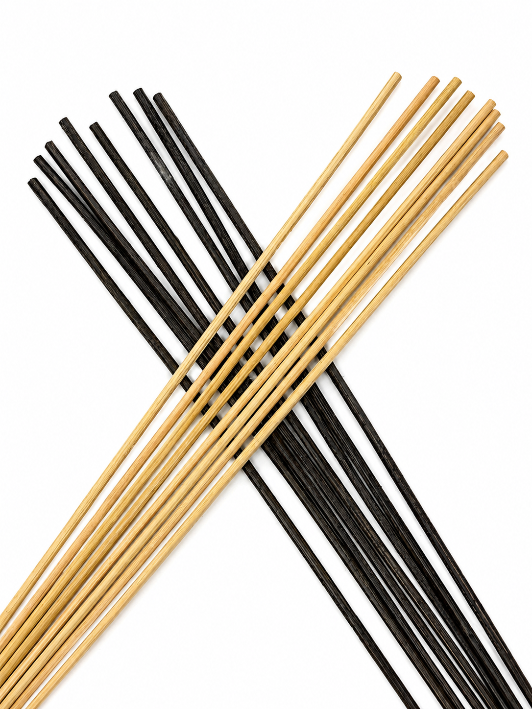 All-natural and black reeds