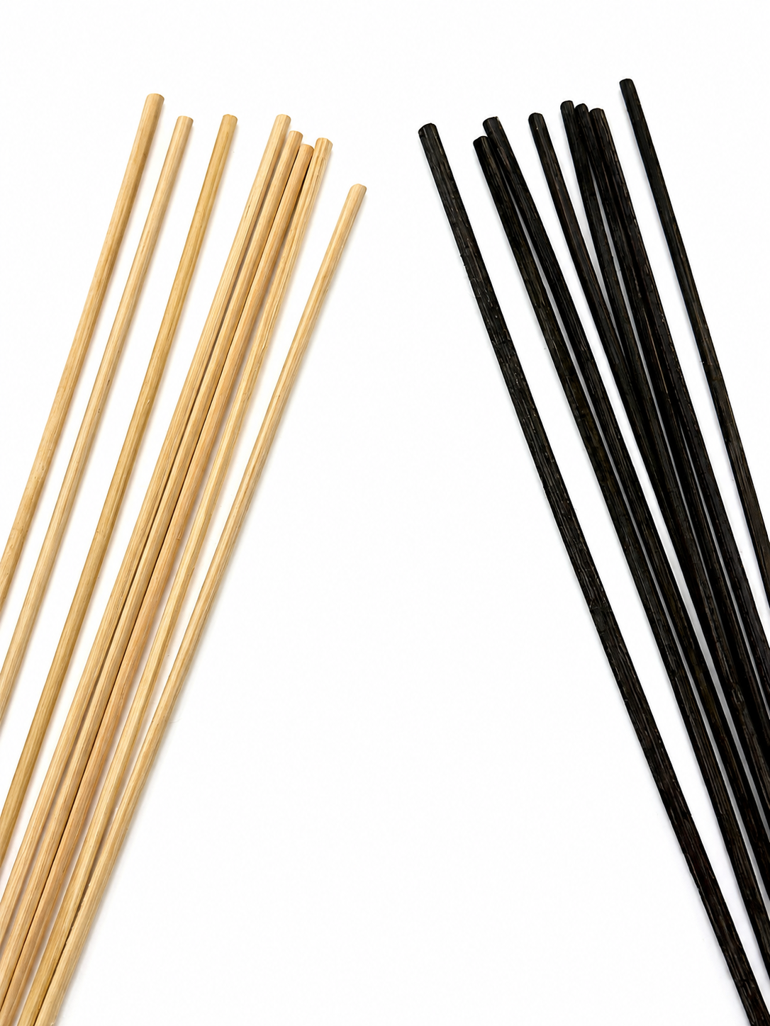 All-natural and black reeds