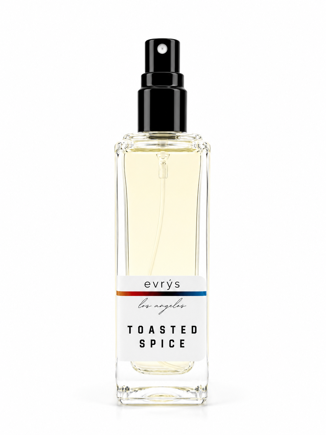 evrys Los Angeles Toasted Spice perfume bottle on a white background